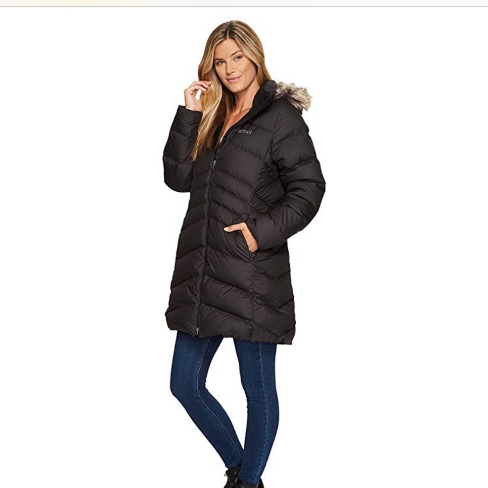 Marmot Montreal black down puffer coat, size S